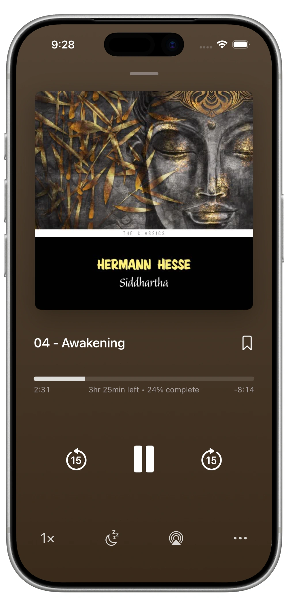 Still audiobook player screenshot